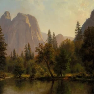 Cathedral Rocks, Yosemite Valley, Albert Bierstadt