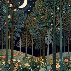 William Morris Night In The Forest 49