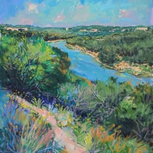 Memorial Museum Austin Texas Oil Painting 1