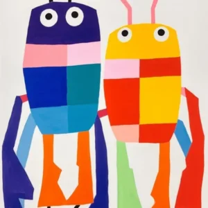 Colourful Kids Animal Art Crab 5