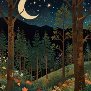 William Morris Night In The Forest 28