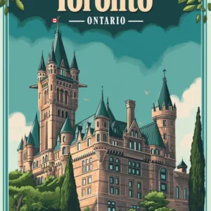 Toronto: Vintage Casa Loma Poster