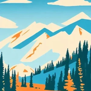 Copper Mountain, Usa Midcentury Vintage Skiing Poster