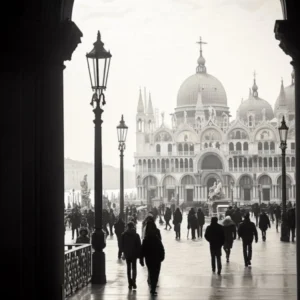Venice, Italy, Black And White Analogue Photography 4