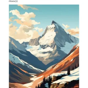 Chamonix France 1 Hiking Trail Landscape Poster