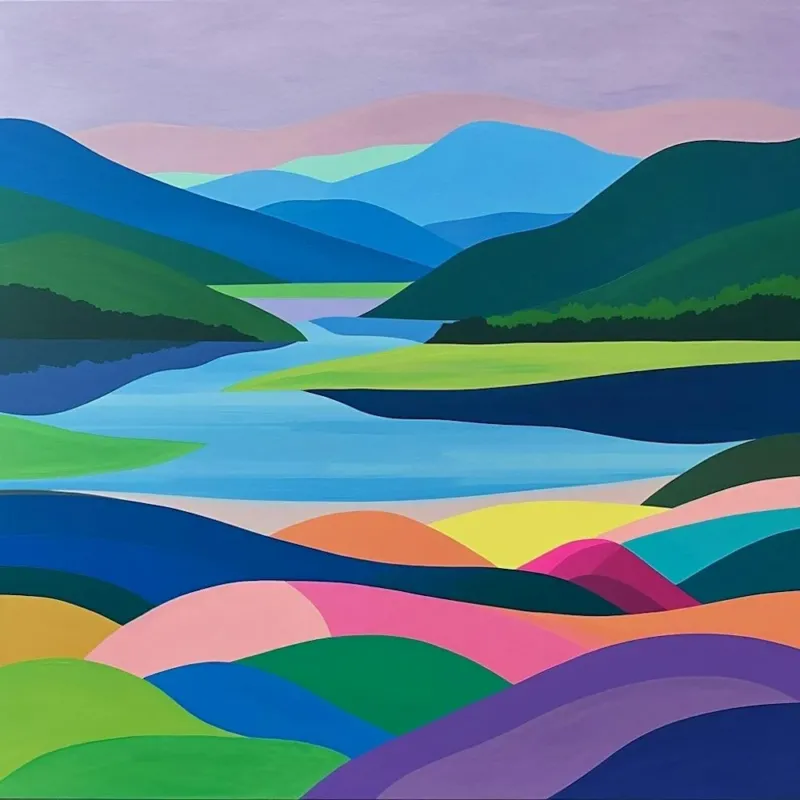 Colourful Abstract Killarney National Park Ireland 3