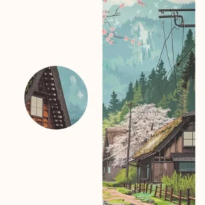 Shirakawa Go Japan 1 Cut Out Travel Poster