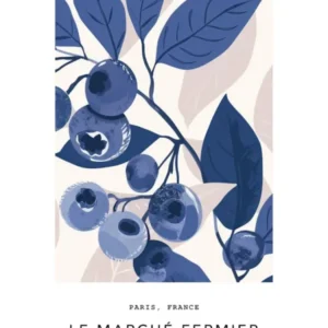 Blueberries Le Marche Fermier Poster 1