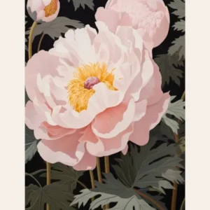 Flower Illustration Peony 4 Poster