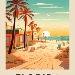 Vintage Travel Poster Florida 6
