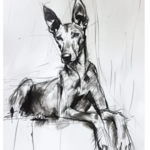 Pharaoh Hound Dog Charcoal Line 2