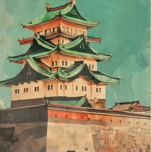 Nagoya Castle Mid Century Modern 3