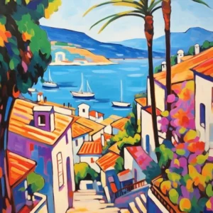 Budva Montenegro 3 Fauvist Painting