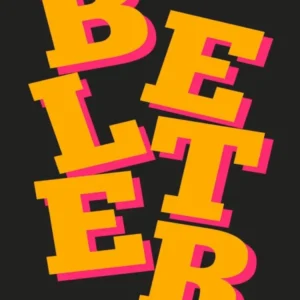 She Is A Belter Gerry Cinnamon Black Yellow Pink Print