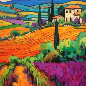 Tuscany Italy 1 Fauvist Painting