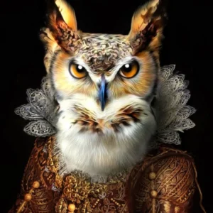 Lady Veronica The Owl With A Plan Pet Portraits