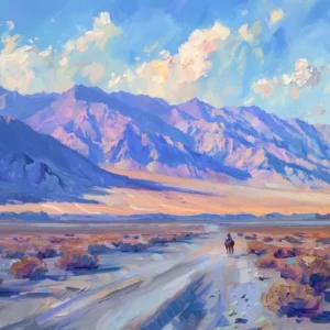 Cowboy In Death Valley California 4