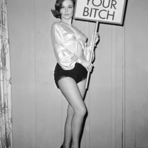 Not Your Bitch, Black and White Vintage Photo