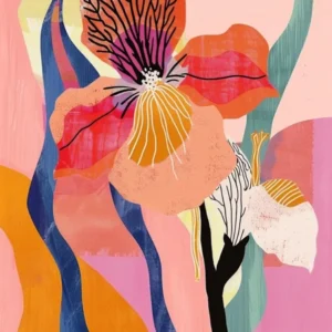 Colourful Flower Illustration Petunia 3
