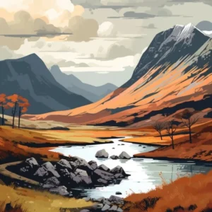 Glen Coe Scotland 1 Hiking Trail Landscape