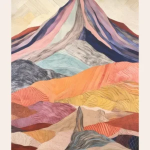 Ben Macdui Scotland Colourful Mountain Illustration Poster