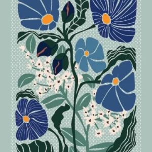 Klimts Would Love These Flowers Light Blue