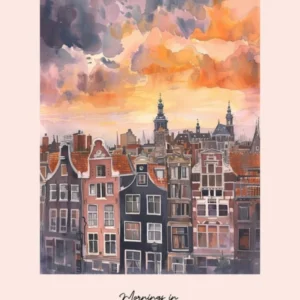 Mornings In Amsterdam Rooftops Morning Skyline 2