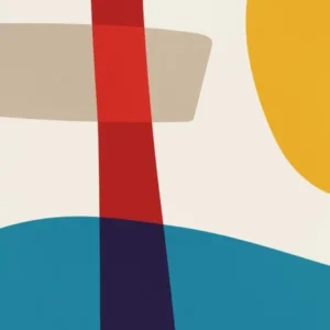 Bold Abstract Red Blue Yellow C2