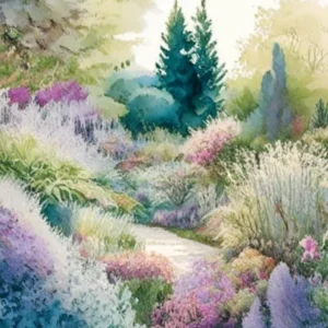 Chanticleer Garden, Usa 1, Pastel Watercolour