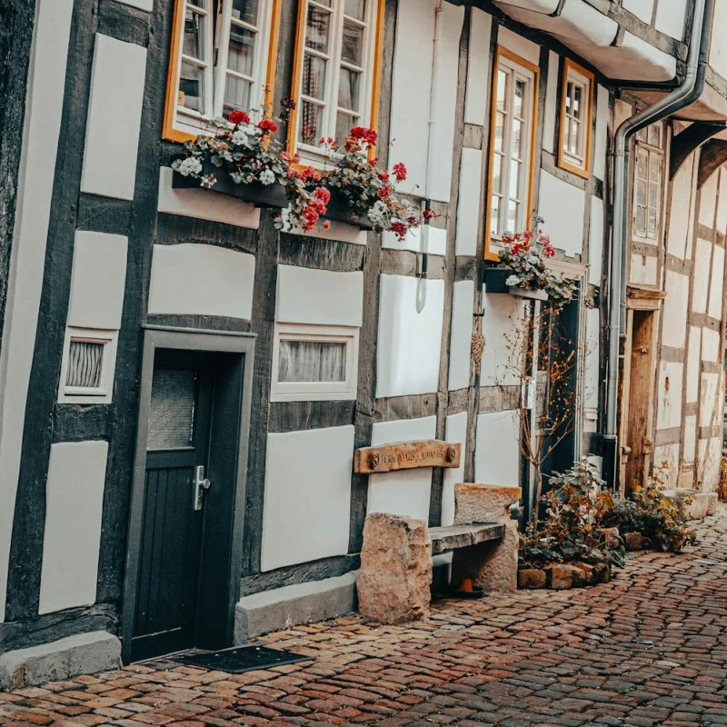 Old German Half Timbered Houses 05