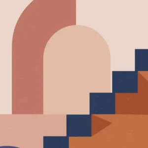 Bohemian Moroccan Staircase Print 9