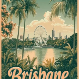 Aihrgdesign A Classic 1960s Travel Poster For Brisbane Showca F037627d 4d0f 4390 9070 678096c2ad03 0