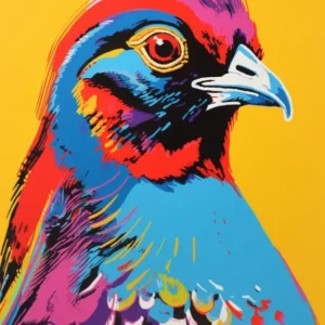 Andy Warhol Style Bird Pheasant 1
