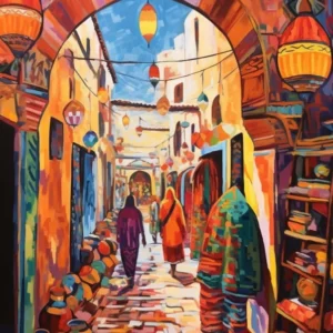 Marrakech Morocco 4 Fauvist Painting
