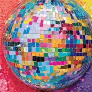 Disco Ball Colourful Painting 0