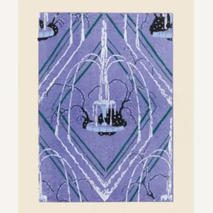 Art Deco Fountain Pattern Pochoir Print In Oriental Style, Eugène Séguy
