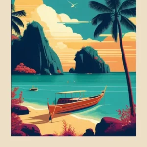 Philippines Vintage Travel Poster