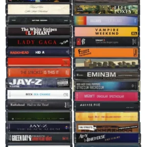 Noughties Music Poster - Retro Cassette Print 2000s