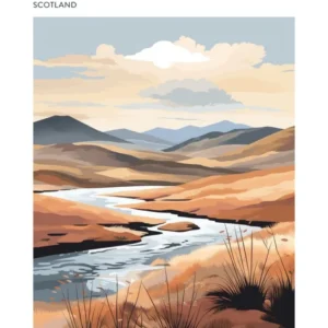The Speyside Way Scotland 4 Hiking Trail Landscape Poster