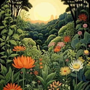 Descanso Gardens Usa Henri Rousseau Style 1