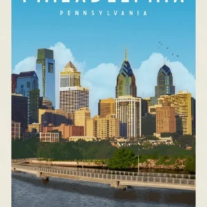 Philadelphia Pennsylvania Travel Poster