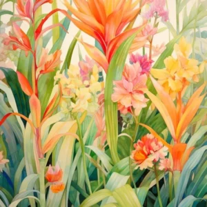 Tropical Plant Painting Dracaena 2