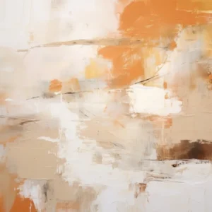 Orange And Brown Abstract Raw Painting 2