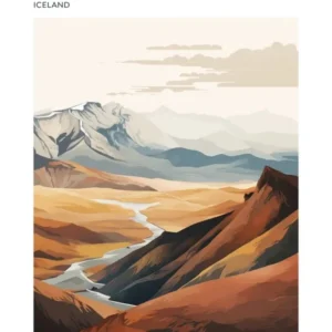 Laugavegur Iceland 3 Hiking Trail Landscape Poster
