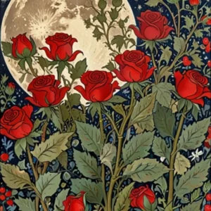 William Morris Roses In The Moonlight 3