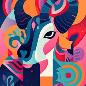 Capricorn Illustration Zodiac Star Sign 3