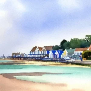 Walberswick Beach, Suffolk Watercolour