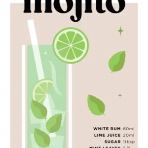 Mojito in Beige Cocktail Recipe