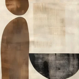 Organic Abstract in Warm Neutrals