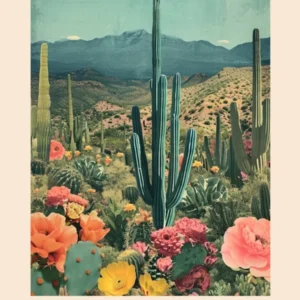 Wanderlust Vintage Catus Poster 2
